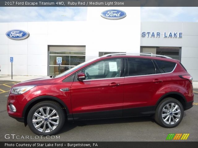 2017 Ford Escape Titanium 4WD in Ruby Red