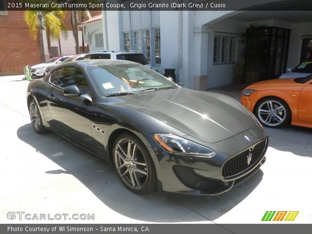 2015 Maserati GranTurismo Sport Coupe in Grigio Granito (Dark Grey)
