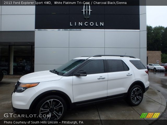 2013 Ford Explorer Sport 4WD in White Platinum Tri-Coat