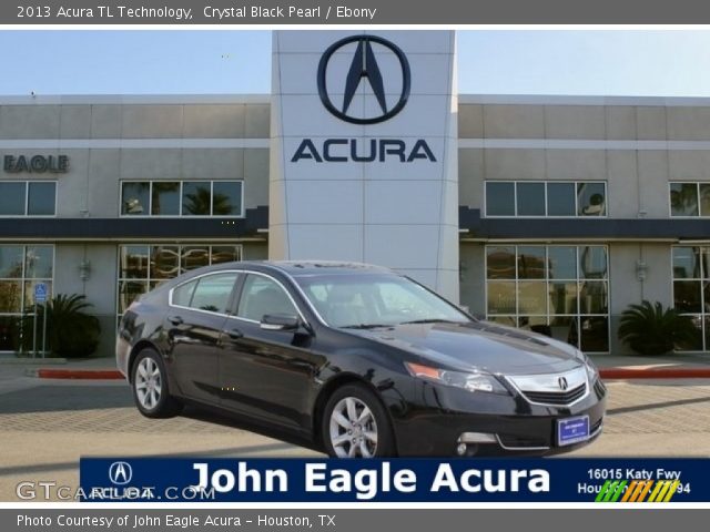 2013 Acura TL Technology in Crystal Black Pearl