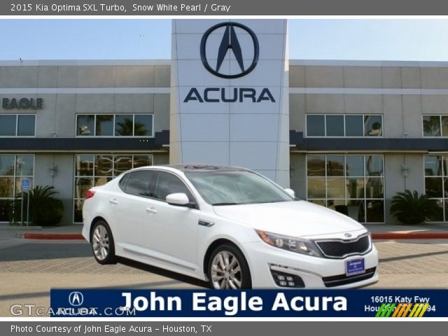 2015 Kia Optima SXL Turbo in Snow White Pearl