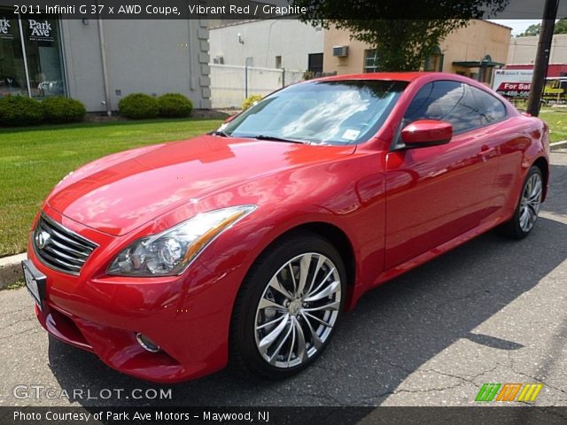 2011 Infiniti G 37 x AWD Coupe in Vibrant Red
