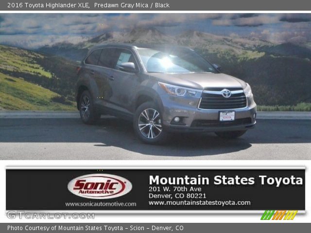 2016 Toyota Highlander XLE in Predawn Gray Mica