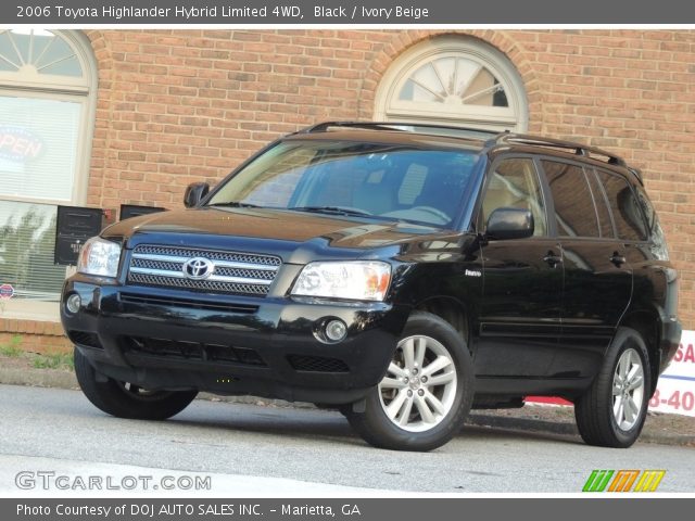 2006 Toyota Highlander Hybrid Limited 4WD in Black