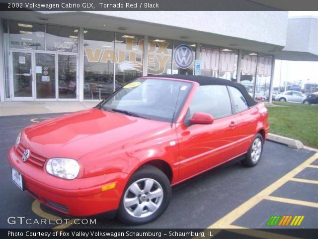 2002 Volkswagen Cabrio GLX in Tornado Red