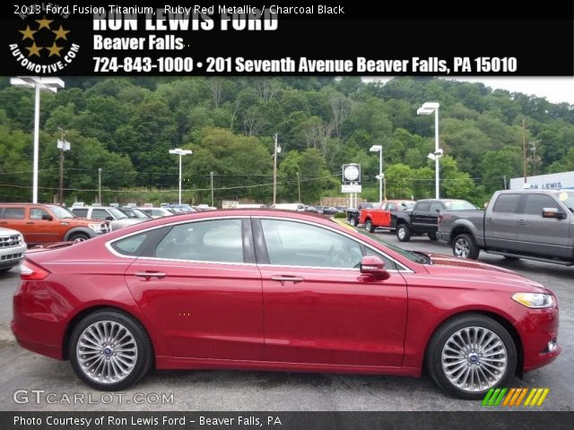2013 Ford Fusion Titanium in Ruby Red Metallic