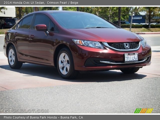 2014 Honda Civic LX Sedan in Crimson Pearl