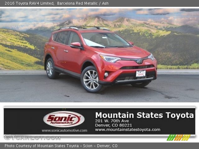 2016 Toyota RAV4 Limited in Barcelona Red Metallic