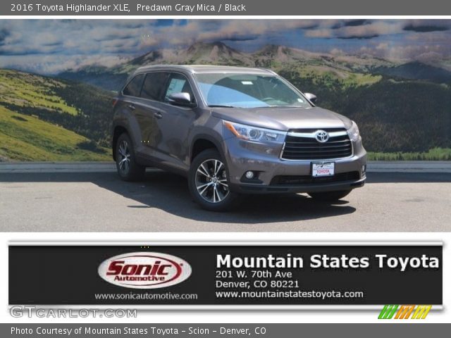 2016 Toyota Highlander XLE in Predawn Gray Mica