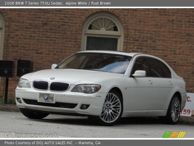 2008 BMW 7 Series 750Li Sedan in Alpine White