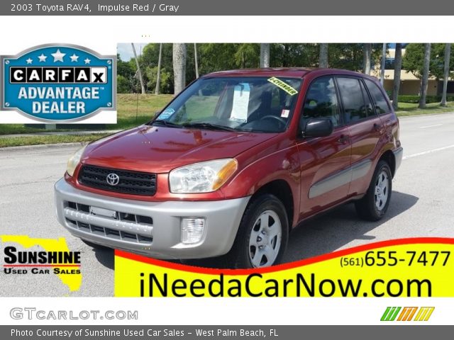 2003 Toyota RAV4  in Impulse Red