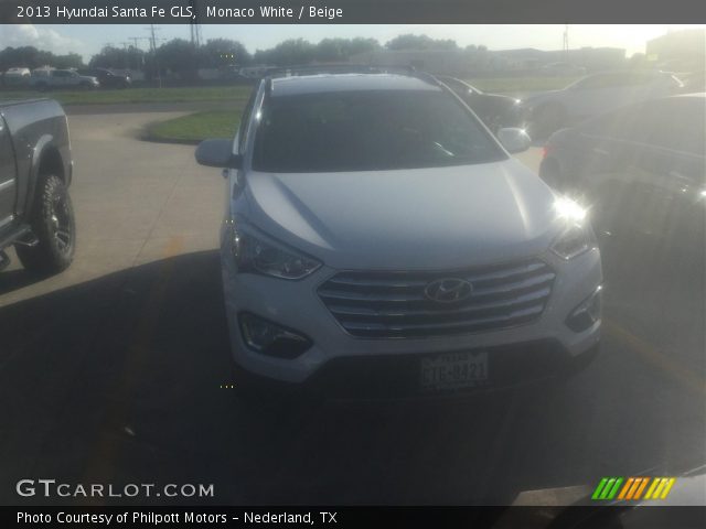 2013 Hyundai Santa Fe GLS in Monaco White