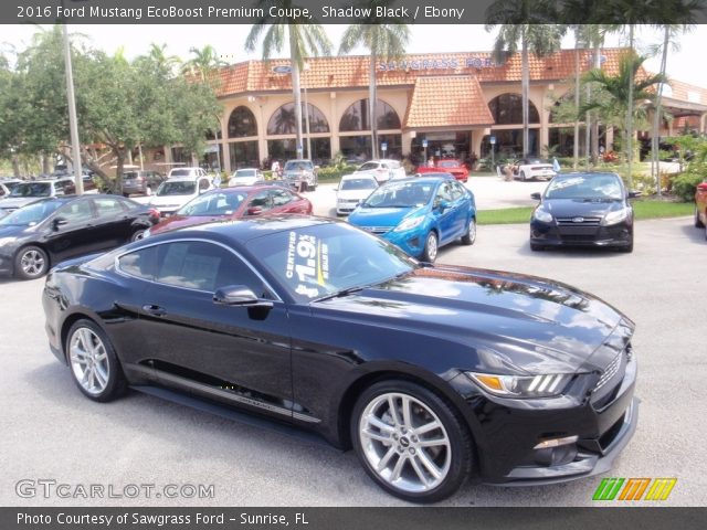 2016 Ford Mustang EcoBoost Premium Coupe in Shadow Black