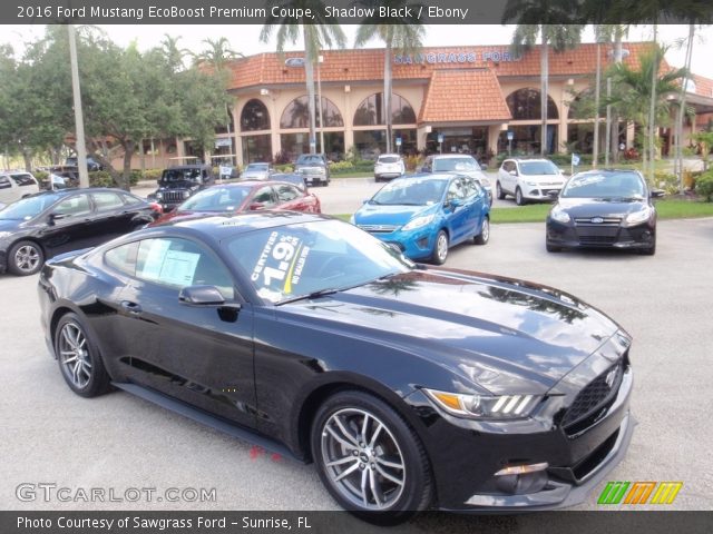 2016 Ford Mustang EcoBoost Premium Coupe in Shadow Black