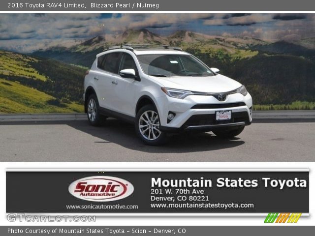 2016 Toyota RAV4 Limited in Blizzard Pearl