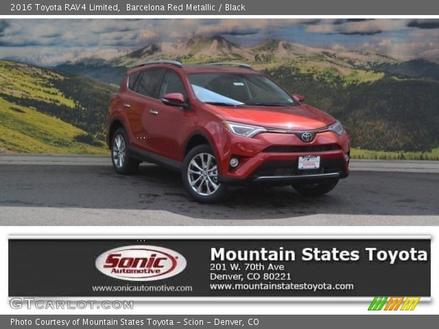 2016 Toyota RAV4 Limited in Barcelona Red Metallic