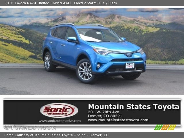 2016 Toyota RAV4 Limited Hybrid AWD in Electric Storm Blue