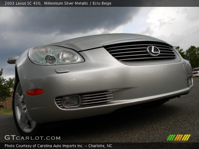 2003 Lexus SC 430 in Millennium Silver Metallic