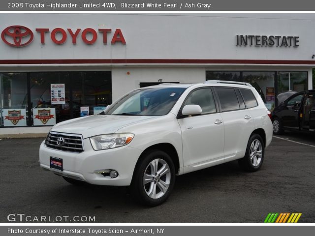2008 Toyota Highlander Limited 4WD in Blizzard White Pearl