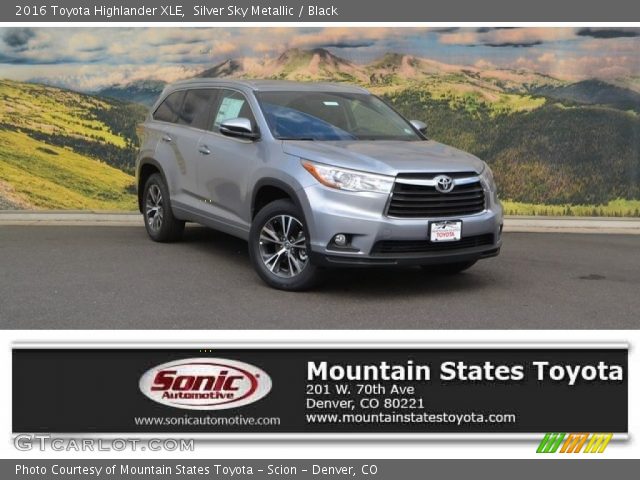 2016 Toyota Highlander XLE in Silver Sky Metallic