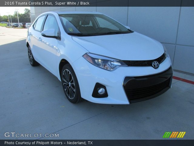 2016 Toyota Corolla S Plus in Super White