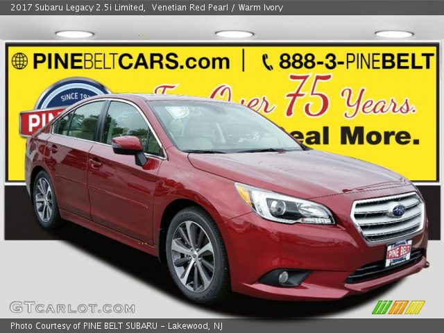 2017 Subaru Legacy 2.5i Limited in Venetian Red Pearl