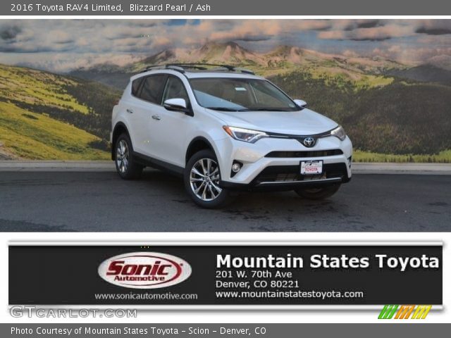 2016 Toyota RAV4 Limited in Blizzard Pearl