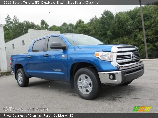 2016 Toyota Tundra SR5 CrewMax in Blazing Blue Pearl