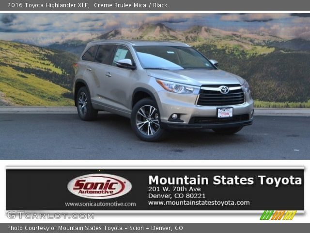 2016 Toyota Highlander XLE in Creme Brulee Mica