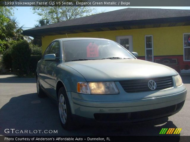 1999 Volkswagen Passat GLS V6 Sedan in Elegance Green Metallic