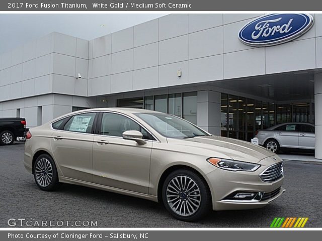 2017 Ford Fusion Titanium in White Gold