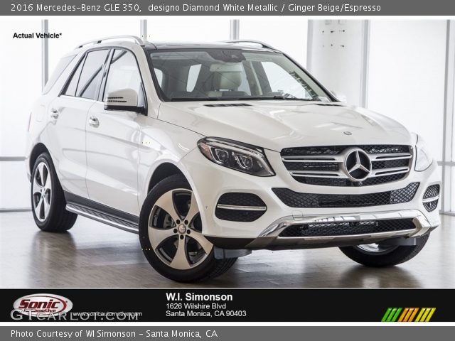 2016 Mercedes-Benz GLE 350 in designo Diamond White Metallic