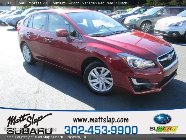 2016 Subaru Impreza 2.0i Premium 5-door in Venetian Red Pearl