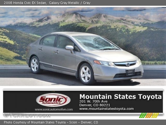 2008 Honda Civic EX Sedan in Galaxy Gray Metallic