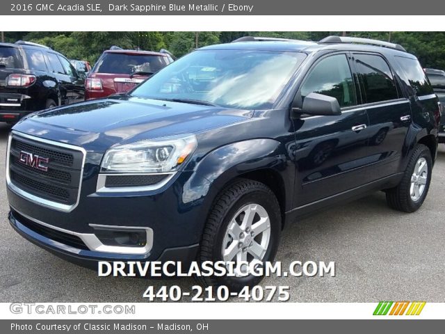 2016 GMC Acadia SLE in Dark Sapphire Blue Metallic