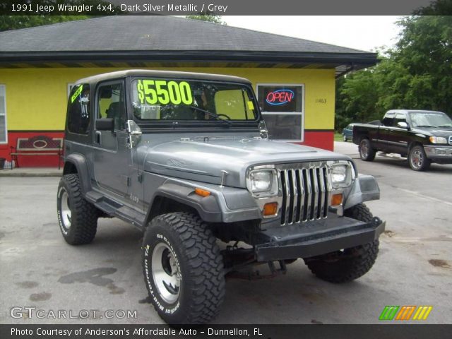 1991 Jeep Wrangler 4x4 in Dark Silver Metallic