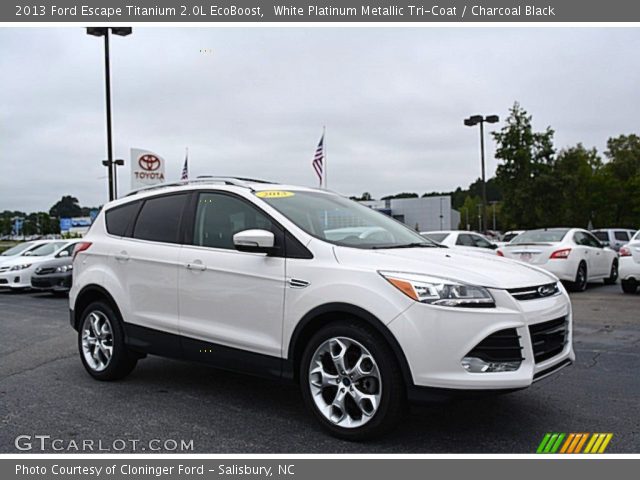 2013 Ford Escape Titanium 2.0L EcoBoost in White Platinum Metallic Tri-Coat
