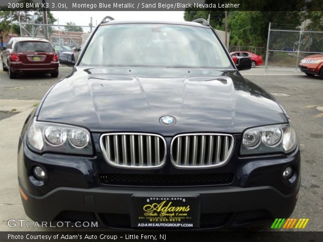 2008 BMW X3 3.0si in Montego Blue Metallic
