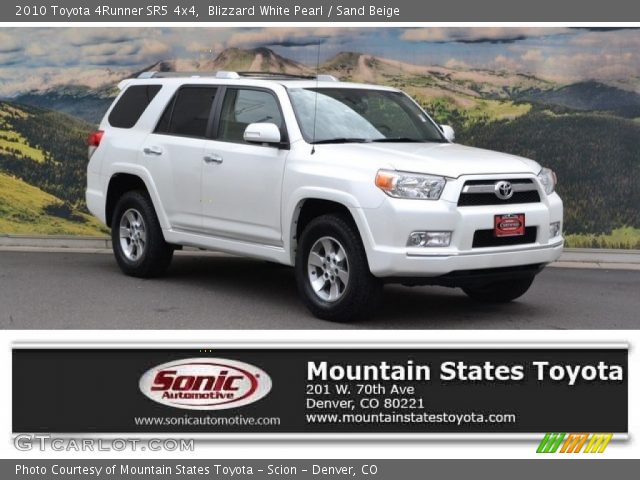 2010 Toyota 4Runner SR5 4x4 in Blizzard White Pearl