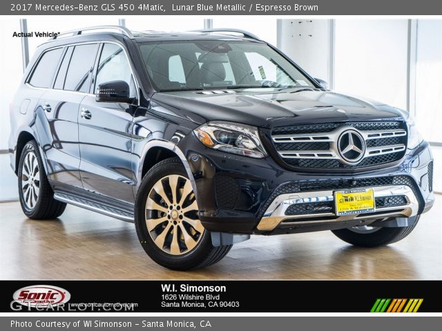 2017 Mercedes-Benz GLS 450 4Matic in Lunar Blue Metallic