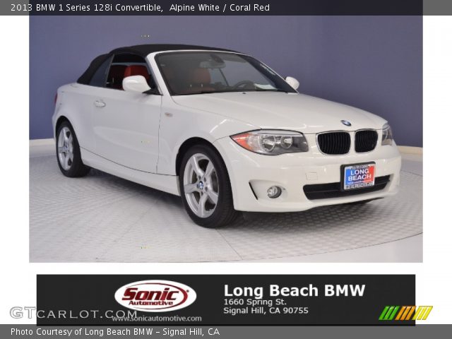 2013 BMW 1 Series 128i Convertible in Alpine White