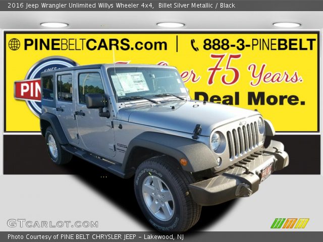 2016 Jeep Wrangler Unlimited Willys Wheeler 4x4 in Billet Silver Metallic
