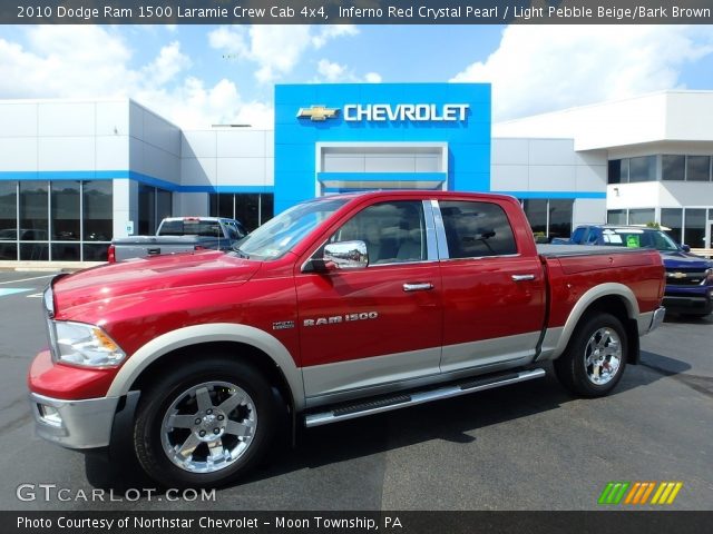 2010 Dodge Ram 1500 Laramie Crew Cab 4x4 in Inferno Red Crystal Pearl