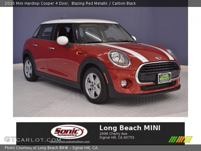 2016 Mini Hardtop Cooper 4 Door in Blazing Red Metallic