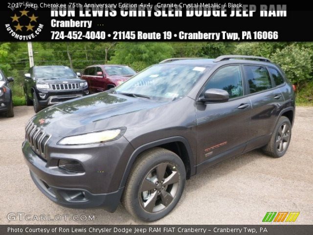 2017 Jeep Cherokee 75th Anniversary Edition 4x4 in Granite Crystal Metallic