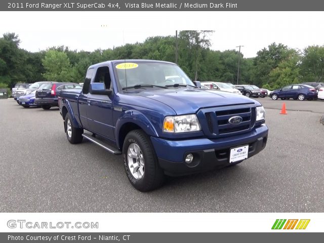 2011 Ford Ranger XLT SuperCab 4x4 in Vista Blue Metallic