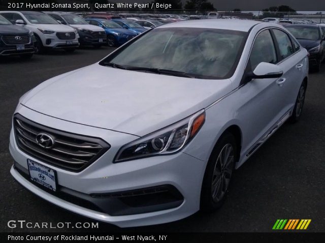 2017 Hyundai Sonata Sport in Quartz White Pearl