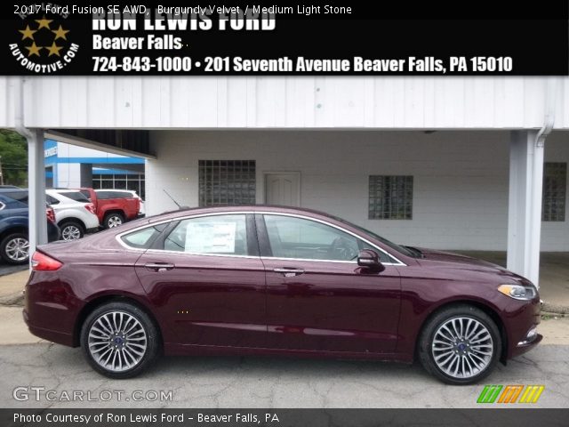 2017 Ford Fusion SE AWD in Burgundy Velvet