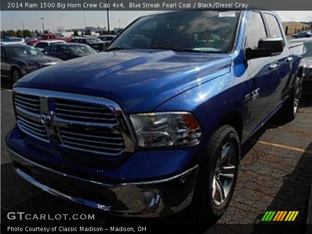 2014 Ram 1500 Big Horn Crew Cab 4x4 in Blue Streak Pearl Coat