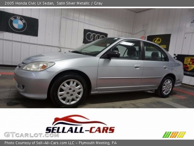 2005 Honda Civic LX Sedan in Satin Silver Metallic